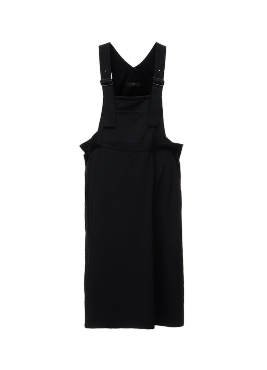 WOOL GABARDINE SALOPETTE DRESS