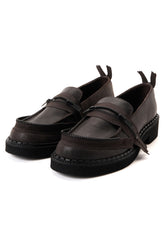 VINTAGE LEATHER ZIP LOAFERS