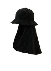PLAID JACQUARD HEAT-SHIELDING CAPE HAT