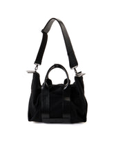 HARD TWISTED WOOL GABARDINE LARGE TOTE BAG