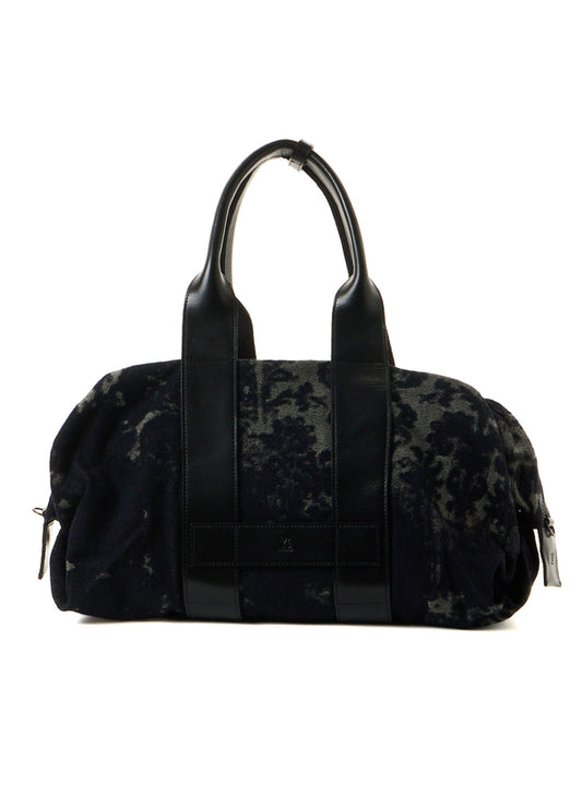 DENIM JACQUARD BOSTON BAG