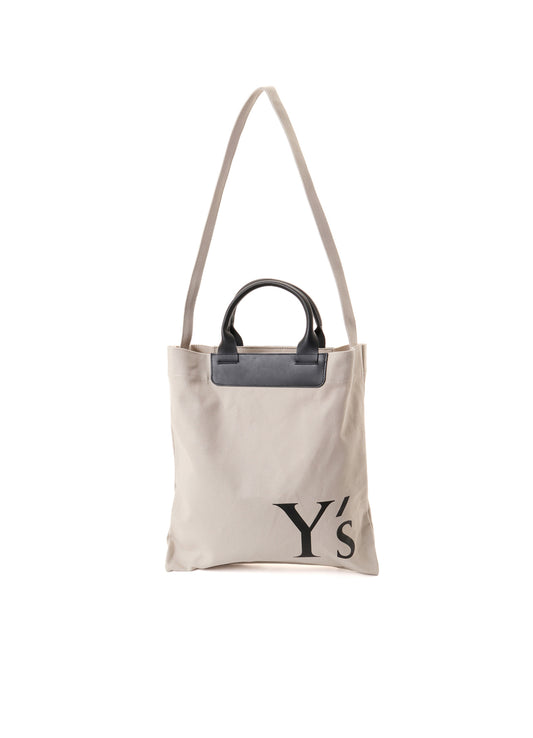COTTON CANVAS Y'S LOGO BAG