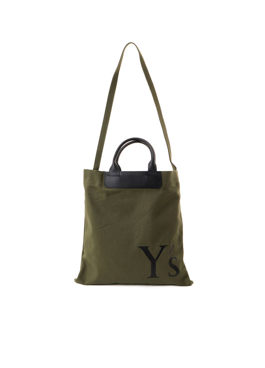 COTTON CANVAS Y'S LOGO BAG