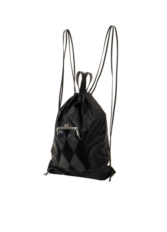 COW LEATHER / NYLON KNAPSACK