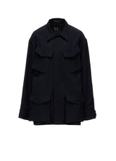 WOOL GABARDINE 4-POCKET JACKET