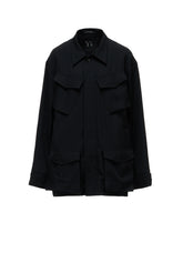 WOOL GABARDINE 4-POCKET JACKET