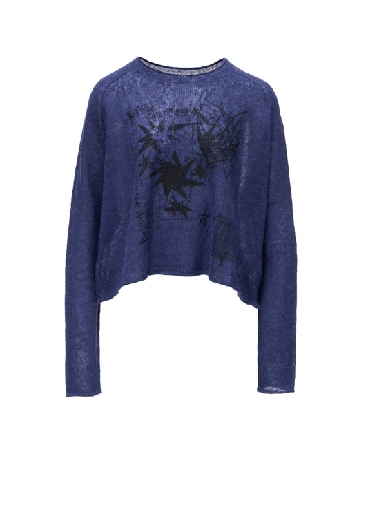 BABY ALPACA SHORT PULLOVER KNIT