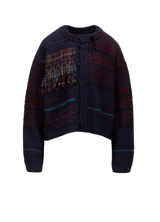TYROLEAN JACQUARD CARDIGAN