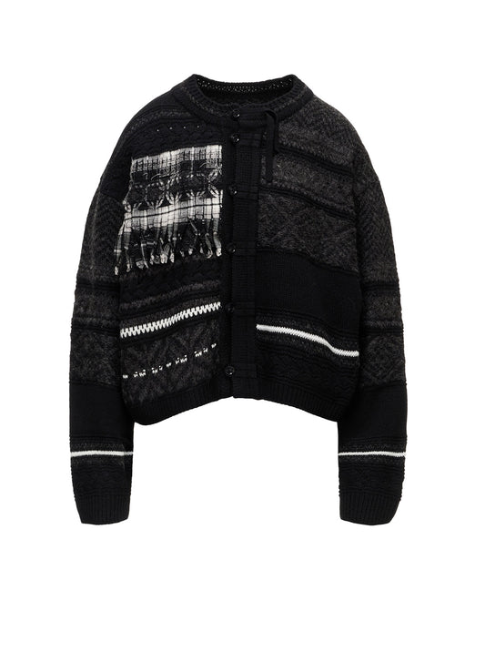 TYROLEAN JACQUARD CARDIGAN
