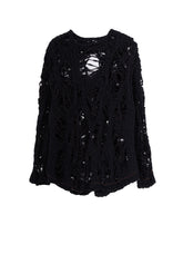 SUPER CHUNKY DISTORTED SLUB PULLOVER
