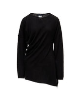 12G JERSEY TWISTED KNIT PULLOVER