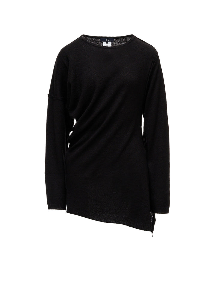12G JERSEY TWISTED KNIT PULLOVER