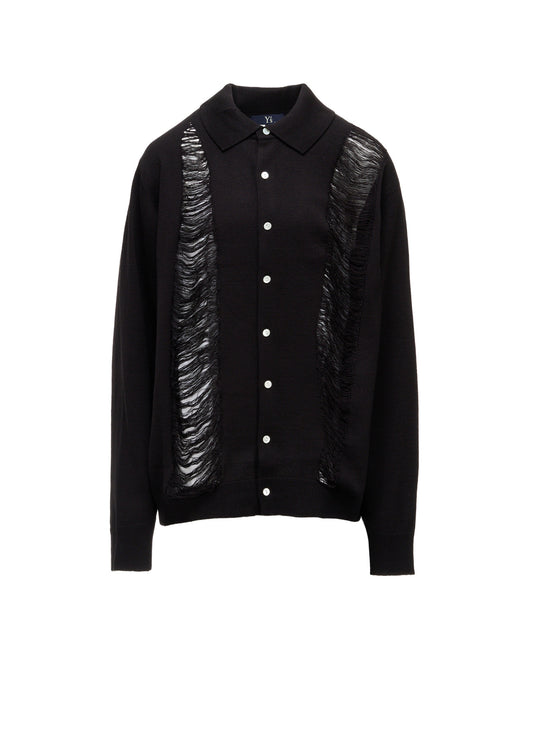 12G JERSEY DAMAGED CARDIGAN