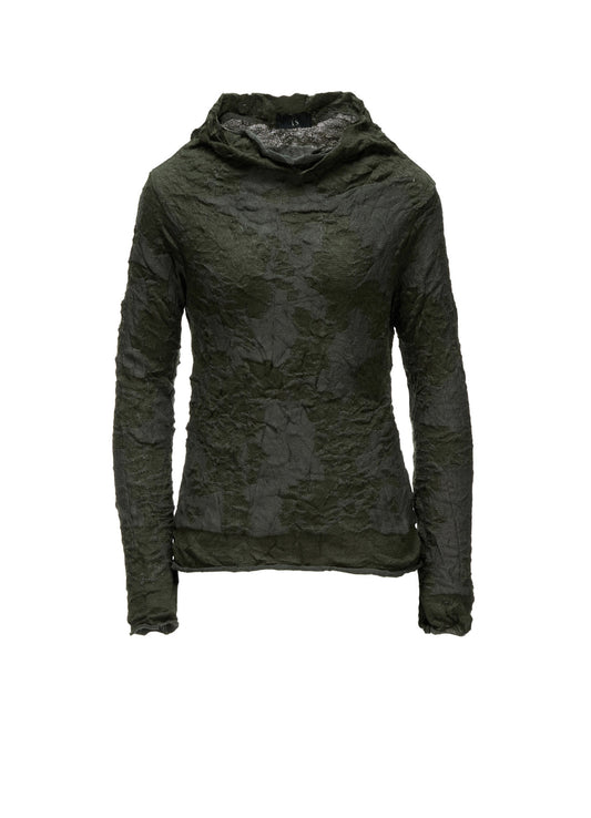 CRACKED PATTERN LINKS OFF NECK PULLOVER