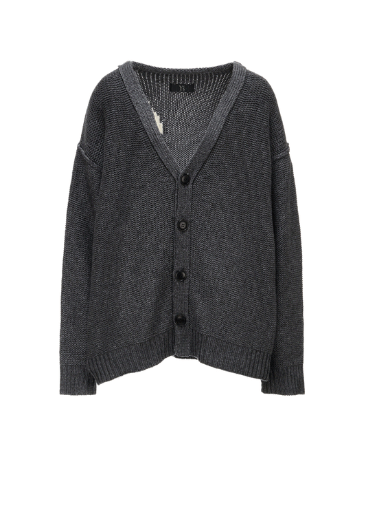 Y's LOGO KNIT CARDIGAN