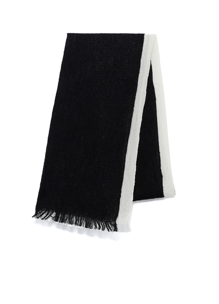 WOOL PLAIN WEAVE DOUBLE LAYER SCARF