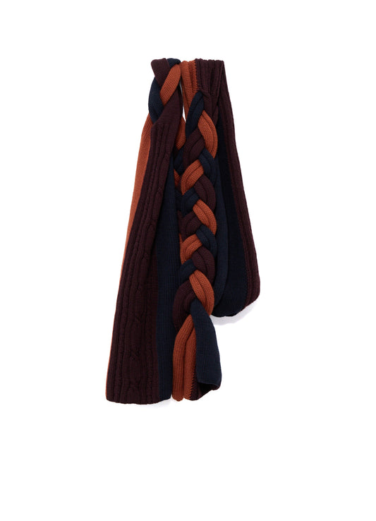 WOOL BRAIDED SCARF