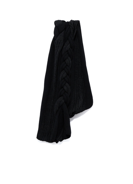 WOOL BRAIDED SCARF