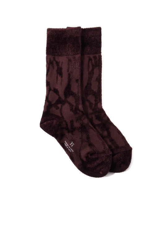 SMOKE PATTERN JACQUARD CHENILLE SOCKS