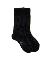 SMOKE PATTERN JACQUARD CHENILLE SOCKS