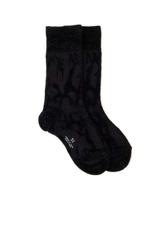 SMOKE PATTERN JACQUARD CHENILLE SOCKS