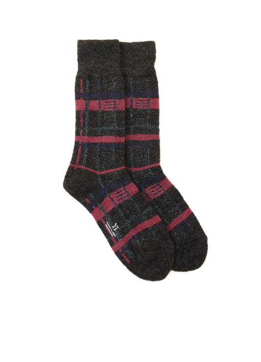 PLAID JACQUARD SOCKS