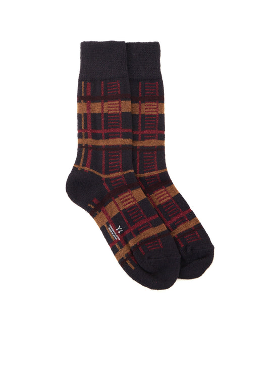 PLAID JACQUARD SOCKS