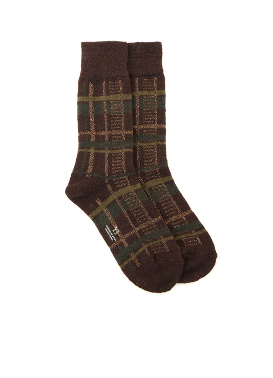 PLAID JACQUARD SOCKS