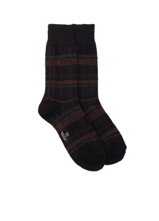 PLAID JACQUARD SOCKS