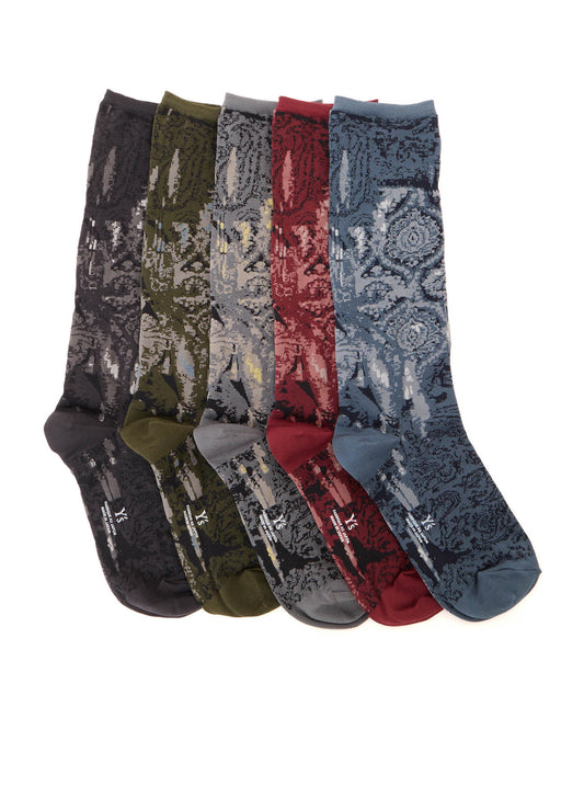 JACQUARD PAISLEY SOCKS