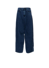 8OZ DENIM CHEMICAL WASH SIDE BRAID PANTS