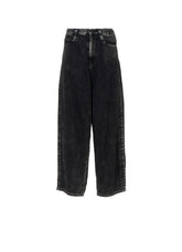 8OZ DENIM CHEMICAL WASH SIDE BRAID PANTS