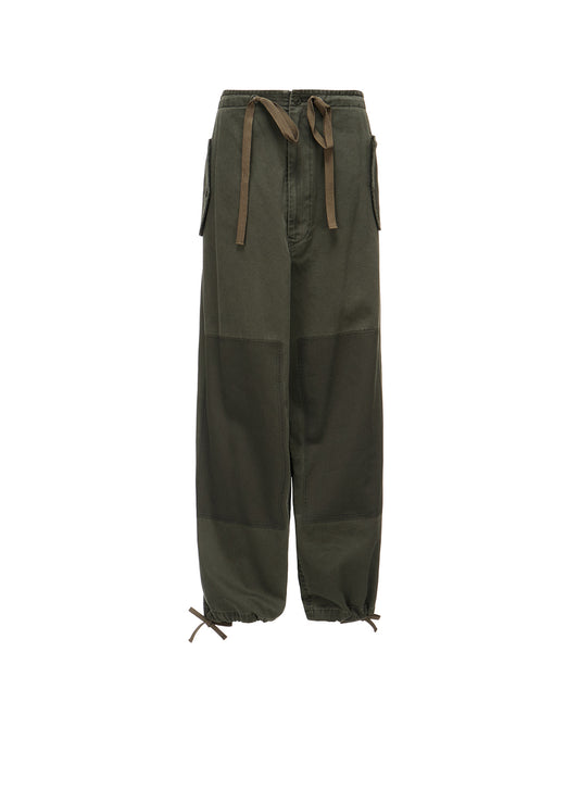 COTTON CHINO CLOTH STRING PANTS