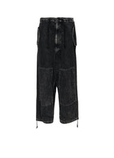 8OZ DENIM CHEMICAL WASH 4 POCKET STRING PANTS