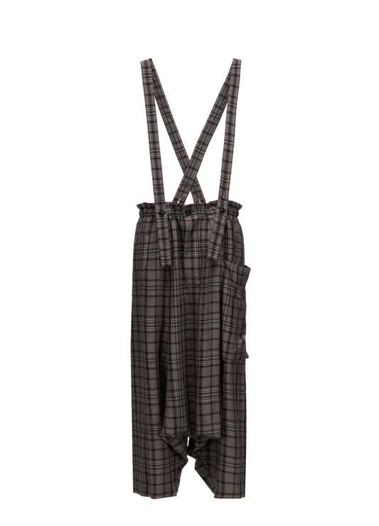 PLAID WASHER SAROUEL PANTS