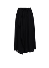 TA/PE CREPE DE CHINE DRAPE FLARE PANTS