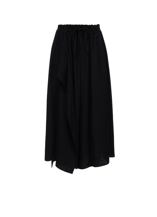 TA/PE CREPE DE CHINE DRAPE FLARE PANTS