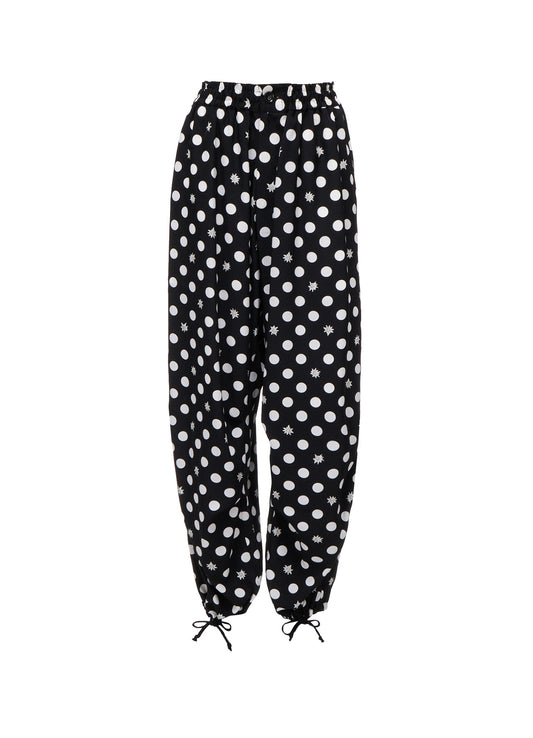 DOT FLOWER PRINT EASY PANTS