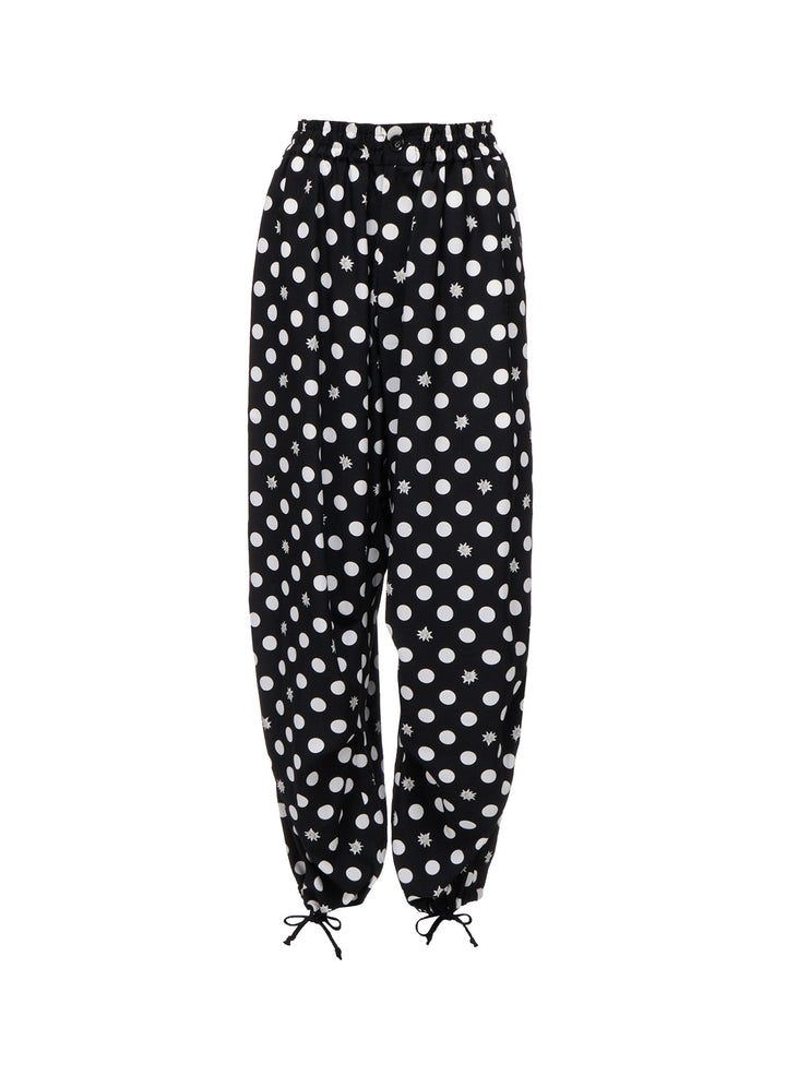DOT FLOWER PRINT EASY PANTS