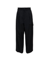 WOOL GABARDINE CARGO PANTS