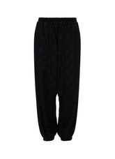 PLAID JACQUARD SAROUEL PANTS