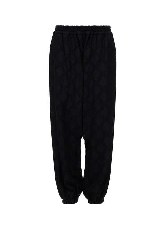PLAID JACQUARD SAROUEL PANTS