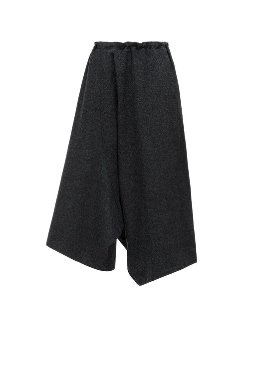 Y'S STITCH WOOL BLEND SAROUEL PANTS