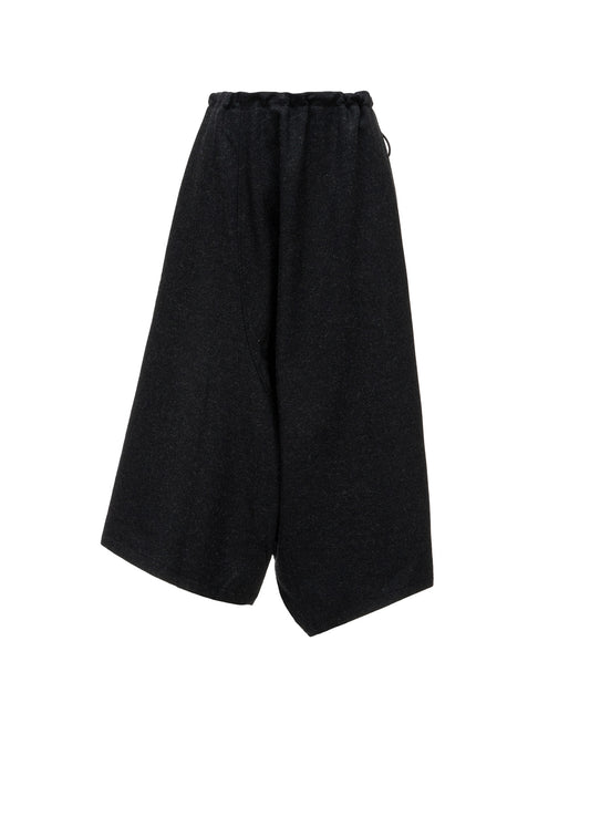 Y'S STITCH WOOL BLEND SAROUEL PANTS