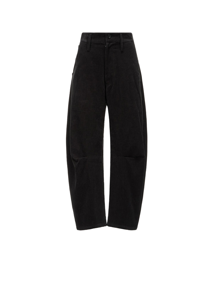 COTTON SUEDE WIDE PANTS