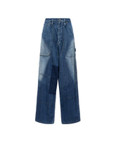 SPOTTED DENIM WORK PANTS