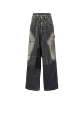 SPOTTED DENIM WORK PANTS