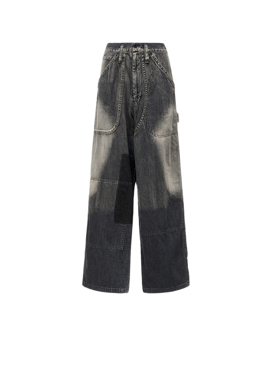 SPOTTED DENIM WORK PANTS