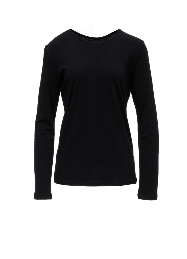 COTTON INTERLOCK LONG SLEEVE T-SHIRT