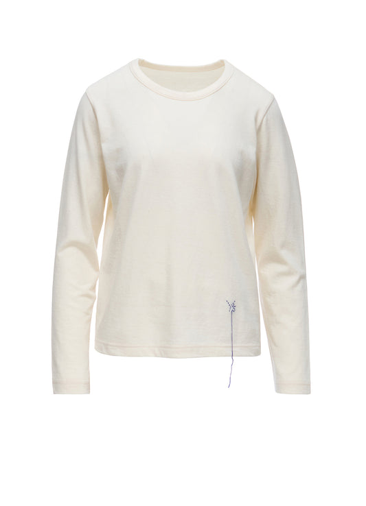 COTTON JERSEY Y'S STITCH LONG SLEEVE T-SHIRT